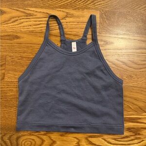 SO Slate Ribbed Tank Top